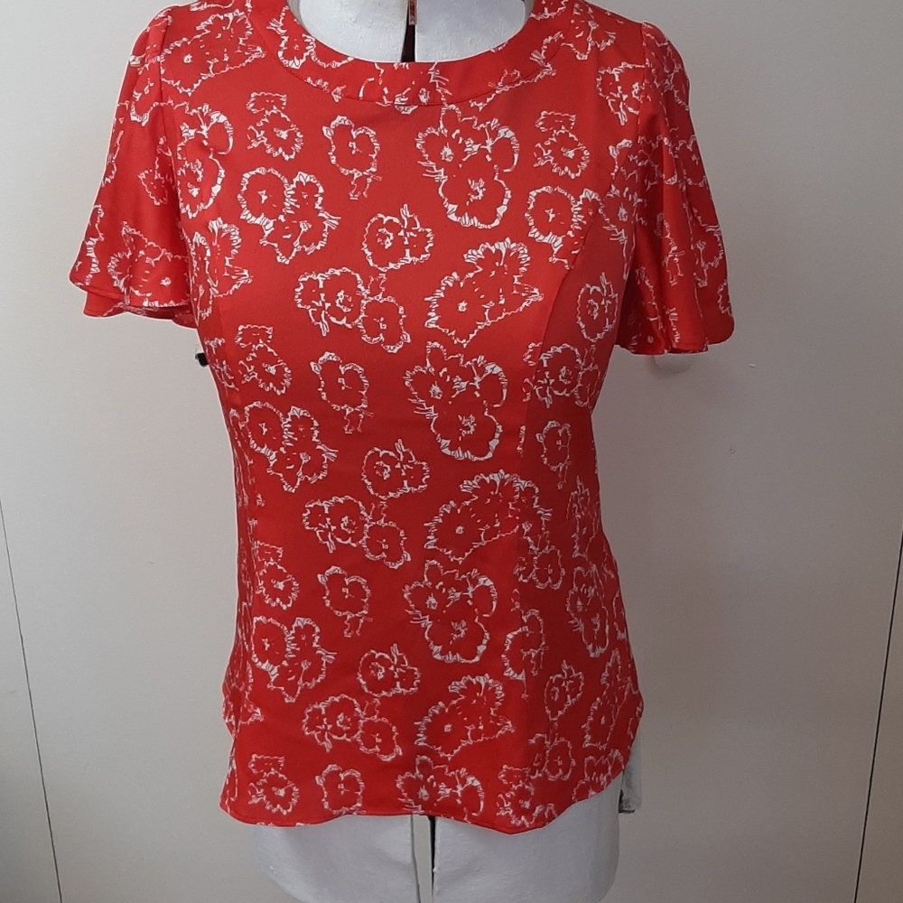 Banana Republic red blouse
